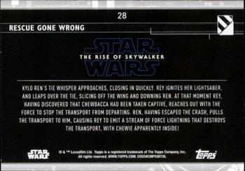 2020 Topps Star Wars: The Rise of Skywalker Series 2  #28 Rescue gone wrong Back