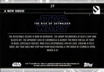 2020 Topps Star Wars: The Rise of Skywalker Series 2  #29 A New Droid Back