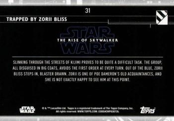 2020 Topps Star Wars: The Rise of Skywalker Series 2  #31 Trapped by Zorii Bliss Back