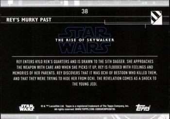 2020 Topps Star Wars: The Rise of Skywalker Series 2  #38 Rey's Murky Past Back