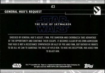 2020 Topps Star Wars: The Rise of Skywalker Series 2  #43 General Hux's Request Back