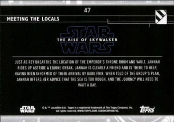 2020 Topps Star Wars: The Rise of Skywalker Series 2  #47 Meeting the Locals Back