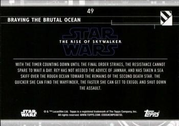 2020 Topps Star Wars: The Rise of Skywalker Series 2  #49 Braving the Brutal Ocean Back
