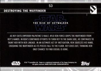 2020 Topps Star Wars: The Rise of Skywalker Series 2  #53 Destroying the Wayfinder Back