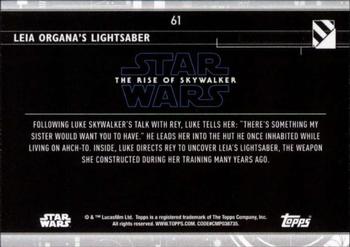 2020 Topps Star Wars: The Rise of Skywalker Series 2  #61 Leia Organa's Lightsaber Back