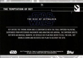 2020 Topps Star Wars: The Rise of Skywalker Series 2  #71 The Temptation of Rey Back