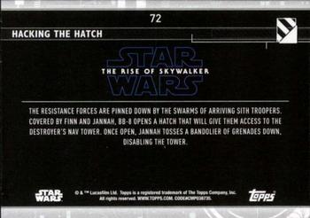 2020 Topps Star Wars: The Rise of Skywalker Series 2  #72 Hacking the Hatch Back