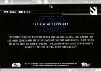 2020 Topps Star Wars: The Rise of Skywalker Series 2  #74 Waiting for Finn Back