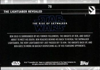 2020 Topps Star Wars: The Rise of Skywalker Series 2  #78 The Lightsaber revealed Back