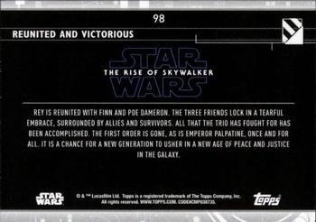 2020 Topps Star Wars: The Rise of Skywalker Series 2  #98 Reunited and Victorious Back