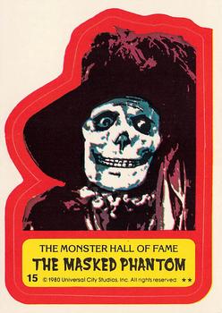 1980 Topps You'll Die Laughing Creature Feature - Stickers #15 The Masked Phantom Front