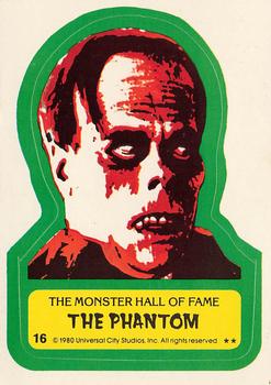 1980 Topps You'll Die Laughing Creature Feature - Stickers #16 The Phantom Front