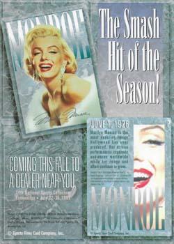 1993 Sports Time Marilyn Monroe - Promos #NNO Marilyn Monroe Front