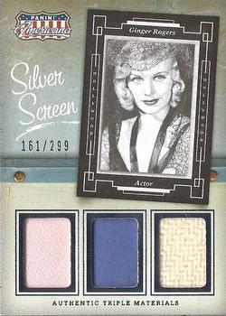 2015 Panini Americana - Silver Screen Triple Materials #ST-GRO Ginger Rogers Front