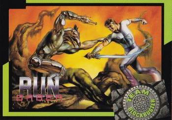 1993 Blockbuster Video Game Cards #4 Run Saber Front