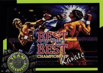1993 Blockbuster Video Game Cards #7 Best Of The Best Karate Championship Front