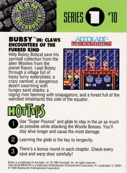 1993 Blockbuster Video Game Cards #10 Bubsy Back
