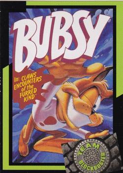 1993 Blockbuster Video Game Cards #10 Bubsy Front