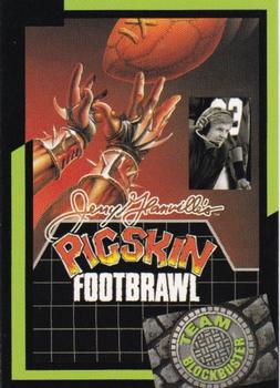 1993 Blockbuster Video Game Cards #24 Jerry Glanville's Pigskin Footbrawl Front