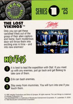 1993 Blockbuster Video Game Cards #25 The Lost Vikings Back