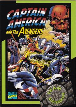 1993 Blockbuster Video Game Cards #44 Captain America and The Avengers Front