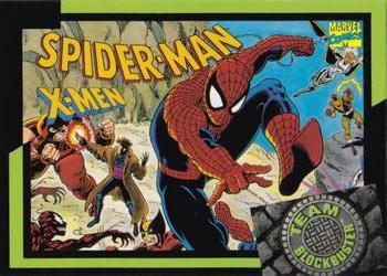 1993 Blockbuster Video Game Cards #45 Spider Man/X-Men Front