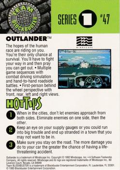 1993 Blockbuster Video Game Cards #47 Outlander Back