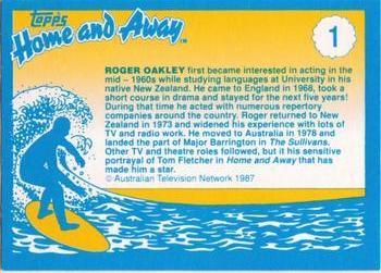 1987 Topps Home and Away #1 Roger Oakley Back