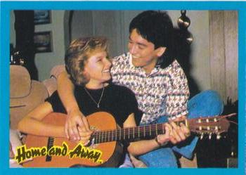 1987 Topps Home and Away #7 Alex Papps / Justine Clarke Front