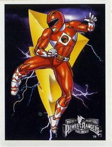 1995 Jell-O Mighty Morphin Power Rangers: The Movie #NNO Red Ranger Rocky Front