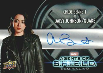2019 Upper Deck Marvel Agents of S.H.I.E.L.D. Compendium - Autographs #AA-CB Chloe Bennet Front