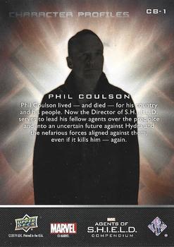 2019 Upper Deck Marvel Agents of S.H.I.E.L.D. Compendium - Character Profiles #CB-1 Phil Coulson Back