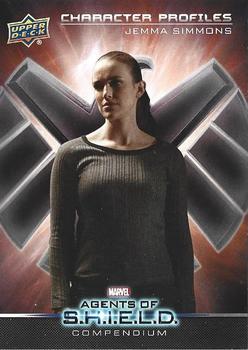 2019 Upper Deck Marvel Agents of S.H.I.E.L.D. Compendium - Character Profiles #CB-5 Jemma Simmons Front