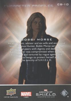 2019 Upper Deck Marvel Agents of S.H.I.E.L.D. Compendium - Character Profiles #CB-10 Bobbi Morse Back