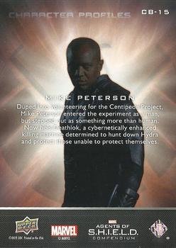 2019 Upper Deck Marvel Agents of S.H.I.E.L.D. Compendium - Character Profiles #CB-15 Mike Peterson Back