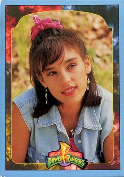 1994 Collect-A-Card Mighty Morphin Power Rangers Series 2 Retail - Blue Border #83 Kimberly Front