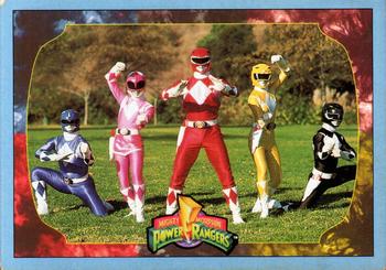 1994 Collect-A-Card Mighty Morphin Power Rangers Series 2 Retail - Blue Border #107 Go Go Power Rangers Front