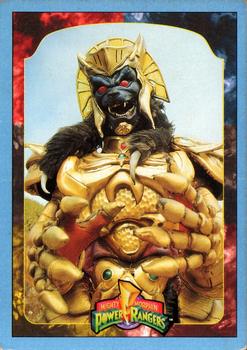 1994 Collect-A-Card Mighty Morphin Power Rangers Series 2 Retail - Blue Border #115 Giant Goldar Front