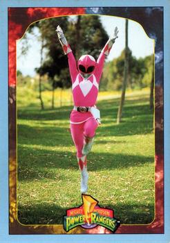 1994 Collect-A-Card Mighty Morphin Power Rangers Series 2 Retail - Blue Border #120 The Pink Ranger Front