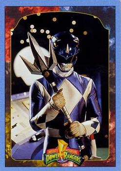 1994 Collect-A-Card Mighty Morphin Power Rangers Series 2 Retail - Blue Border #121 The Blue Ranger Front