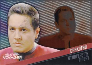 2012 Rittenhouse The Quotable Star Trek Voyager - Starfleet's Finest #F3 Chakotay Front