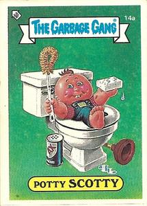 1988 Regina The Garbage Gang Series 1 (Reprint) #14a Potty Scotty Front