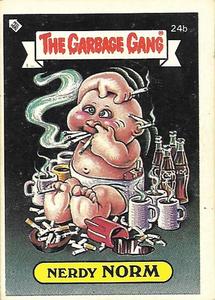 1988 Regina The Garbage Gang Series 1 (Reprint) #24b Nerdy Norm Front