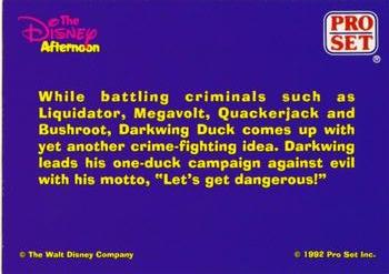 1992 Pro Set Disney Afternoon #NNO Header Card Back