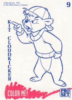 1992 Pro Set Disney Afternoon #9 Baloo / Kit Cloudkicker Back