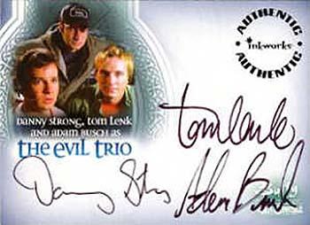 2005 Inkworks Buffy Men of Sunnydale - Autographs #A-11 Danny Strong / Tom Lenk / Adam Busch Front