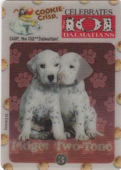 1996 Cookie Crisp 101 Dalmations #3 Fidget and Two-Tone Front