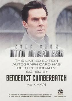 2019 Rittenhouse Star Trek Inflexions Starfleet's Finest - Movie Full-Bleed Autographs #NNO Benedict Cumberbatch Back