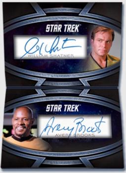 2019 Rittenhouse Star Trek Inflexions Starfleet's Finest - Booklet Autographs #NNO William Shatner / Avery Brooks Front