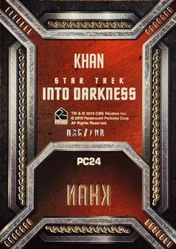 2019 Rittenhouse Star Trek Inflexions Starfleet's Finest - Laser Cut Villains #PC24 Khan Back
